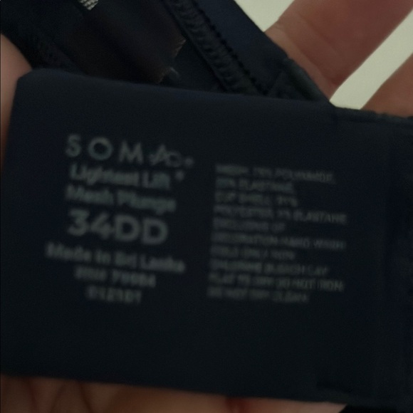 Soma bras navy and pink 34DD never worn lot of 2 - Picture 3 of 3